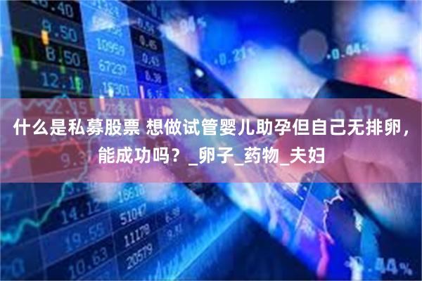 什么是私募股票 想做试管婴儿助孕但自己无排卵,能成功吗?_卵子_药物_夫妇
