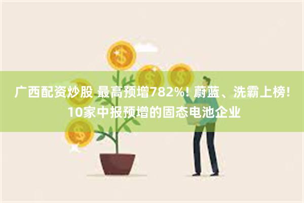 广西配资炒股 最高预增782%! 蔚蓝、洗霸上榜! 10家中报预增的固态电池企业