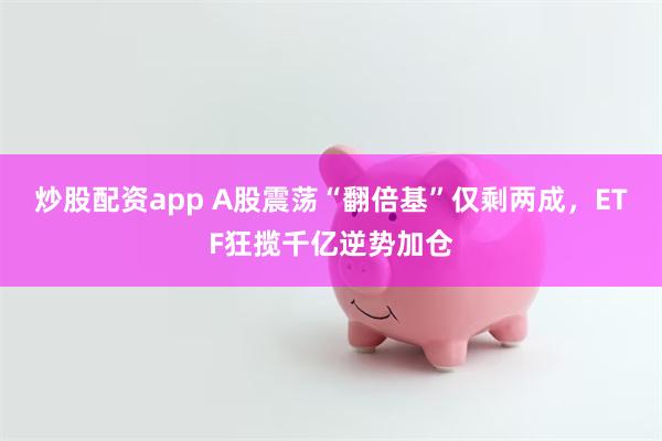 炒股配资app A股震荡“翻倍基”仅剩两成，ETF狂揽千亿逆势加仓